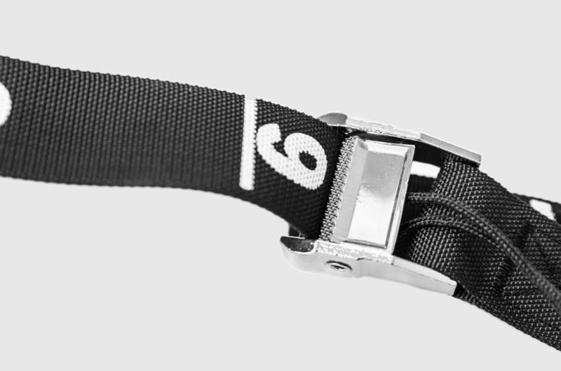 16.4' Black Heavy duty Strap Anchor w/cam-buckle - (500 cm.)