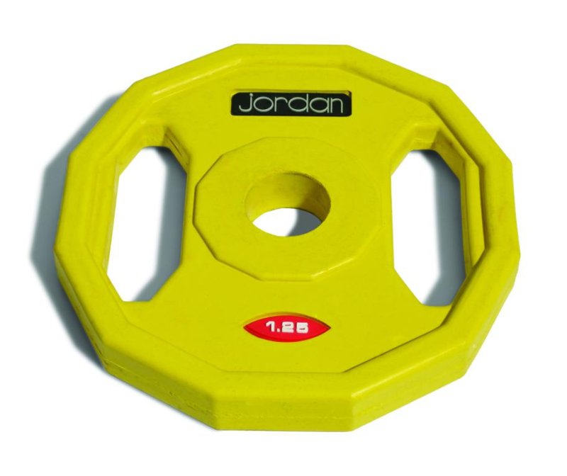1.25kg Classic Rubber Studio Barbell Plate - Yellow