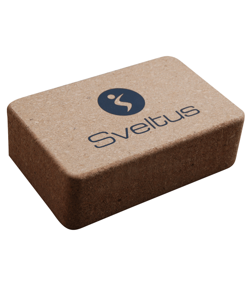 Yoga Pack: Cork yoga brick, Gymball grey 65 cm, Cork yoga mat 183x61 cm, cork massage ball 6.5 cm