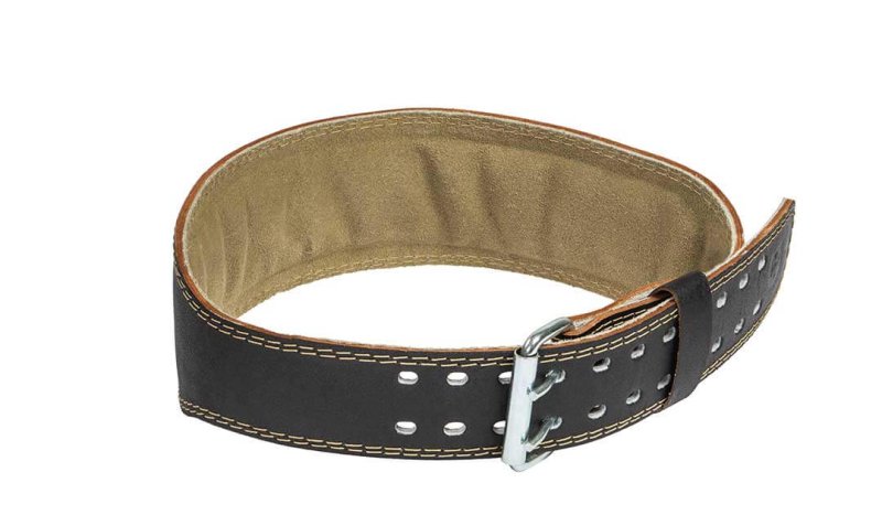 Harbinger 4" Padded Leather Belt, Black