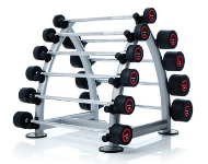 Barbells, barbell racks