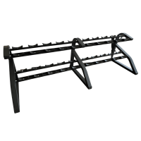Gravigy R Line Double Tier Dumbbell Rack, for 10 dumbbell pairs