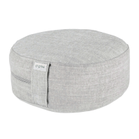 Buckwheat husk pouf ZAFU (35×13 cm, gray) 35x13