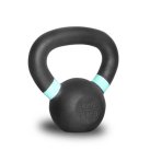 Gravity R Black cast kettlebell with color ring on the handle
