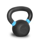 Gravity R Black cast kettlebell with color ring on the handle