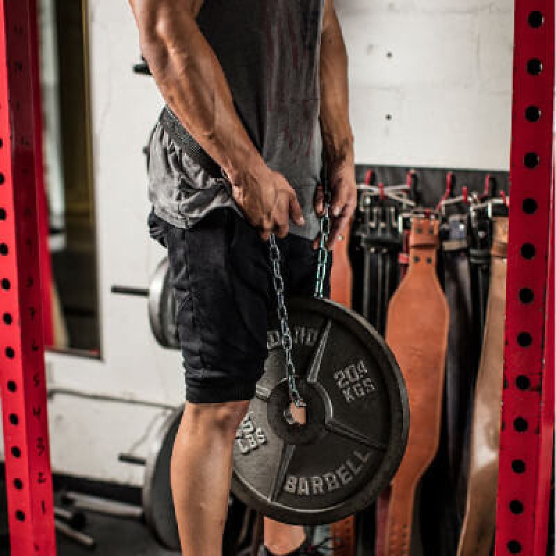 Harbinger Polypropolene Dip Belt-Black Gunmetal Chain