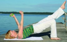 Massage ball Brasil, set of 2, green