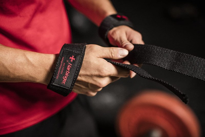 Harbinger Padded Cotton Lifting Straps - Black