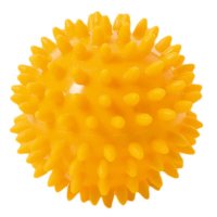 Spiky Massage Ball 8 cm, yellow , 8 cm