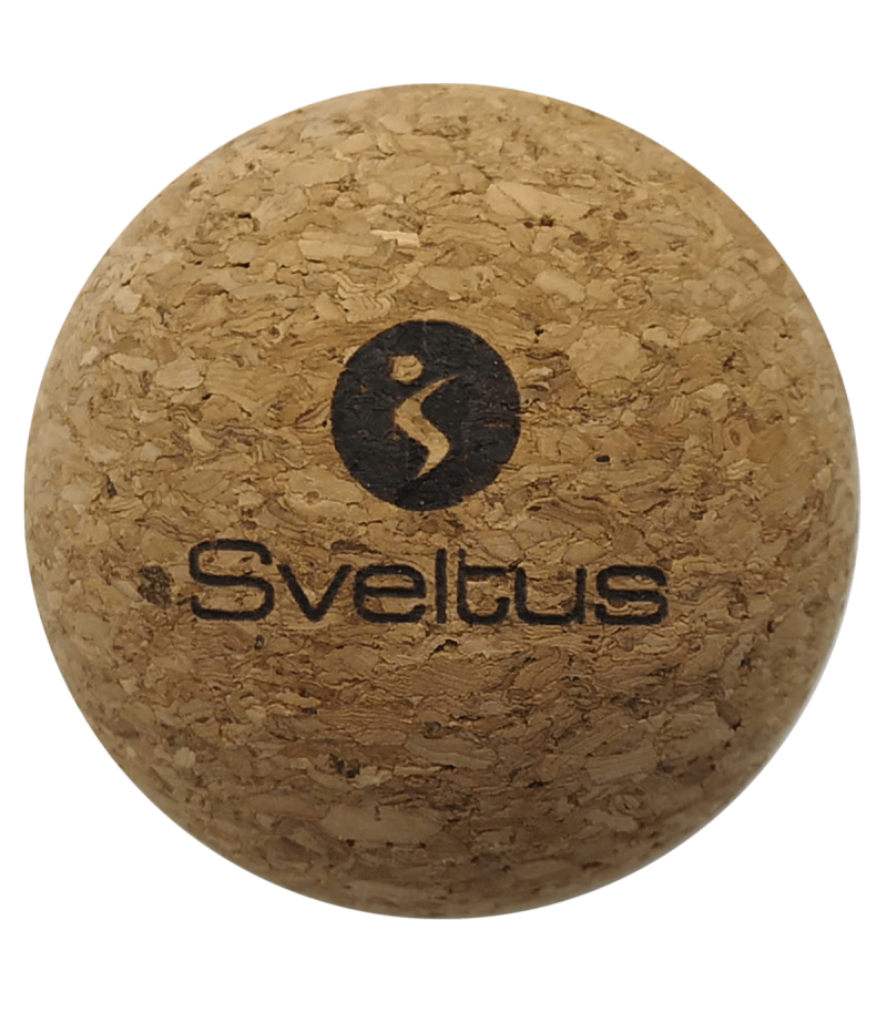 Yoga Pack: Cork yoga brick, Gymball grey 65 cm, Cork yoga mat 183x61 cm, cork massage ball 6.5 cm