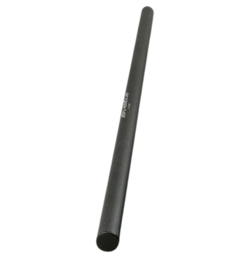 Weighted steel bar black 1m 1 kg