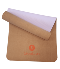Yoga Pack: Cork yoga brick, Gymball grey 65 cm, Cork yoga mat 183x61 cm, cork massage ball 6.5 cm