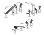 Outdoor equipment, complexes and playgrounds