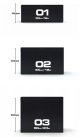 Set of 3 Black Plyoboxes