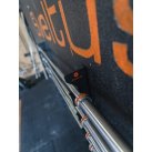 Wall mounted bars rack 135.5x11.5x4.5 cm
