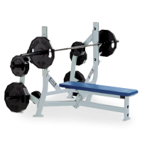 Hammer Strength Olympic Bench Weight Storage