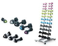 Studio dumbbell, racks