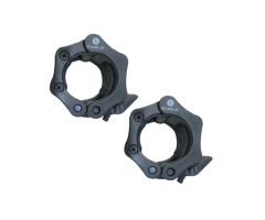 Clamp collar for olympic bar black x2