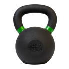 Gravity R Black cast kettlebell with color ring on the handle